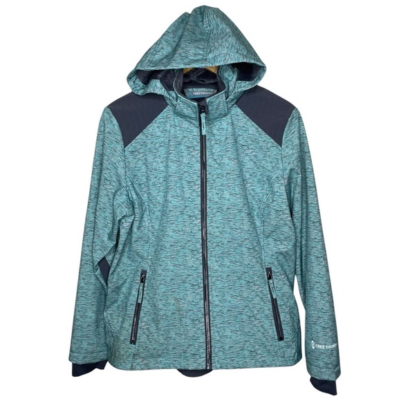 Free Country Soft Shell Teddy Lined Hooded Jacket Large - Picture 3 of 15